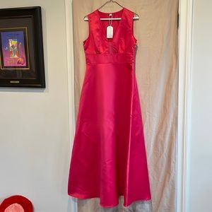 Pink gown - sized small. Designer unknown